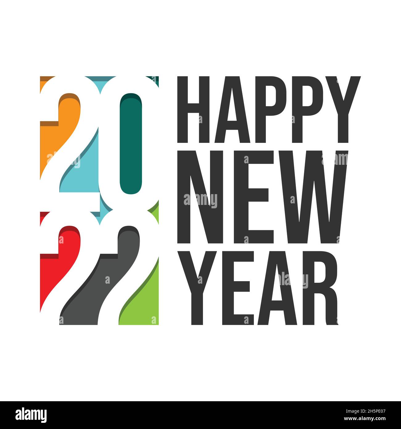 Happy new year 2022 greeting vector. Happy new year 2022 background vector  image Stock Vector Image & Art - Alamy