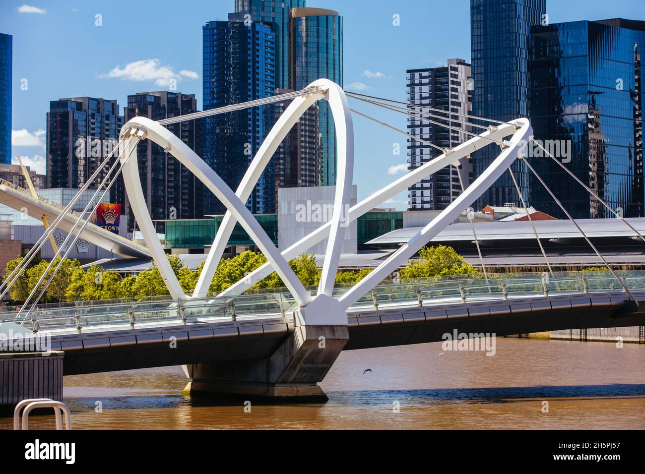 Seafarers Bridge in Melbourne Australia Stock Photo Alamy
