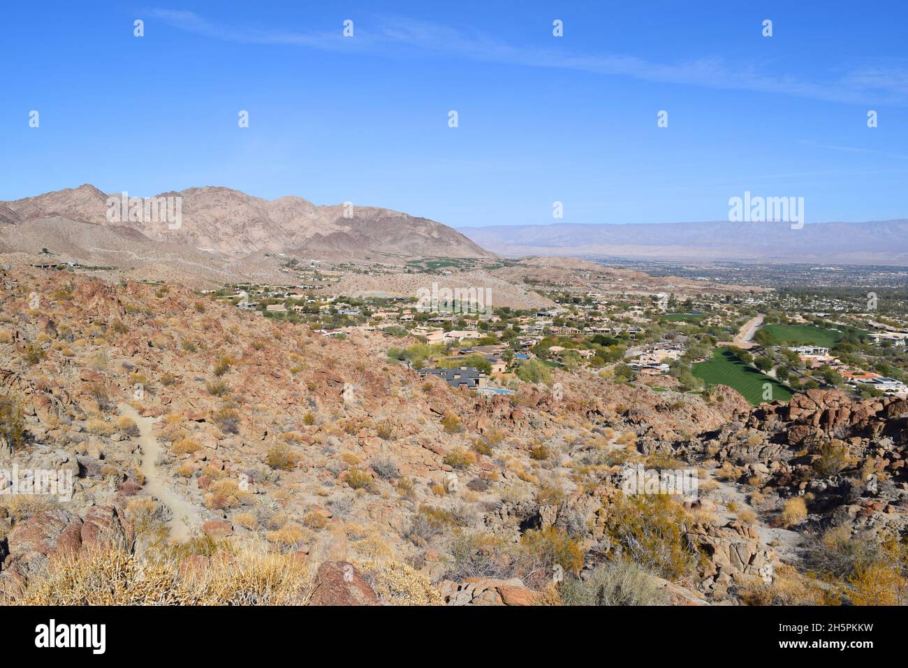 View of Palm Desert Stock Photo