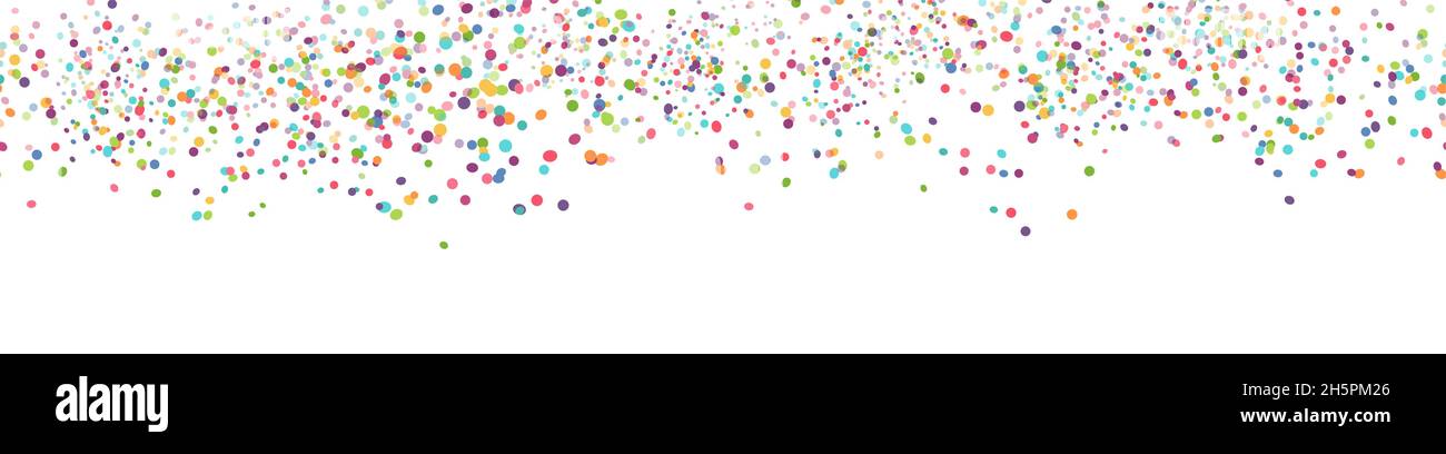 eps vector seamless background with different colored confetti for party time Stock Vector