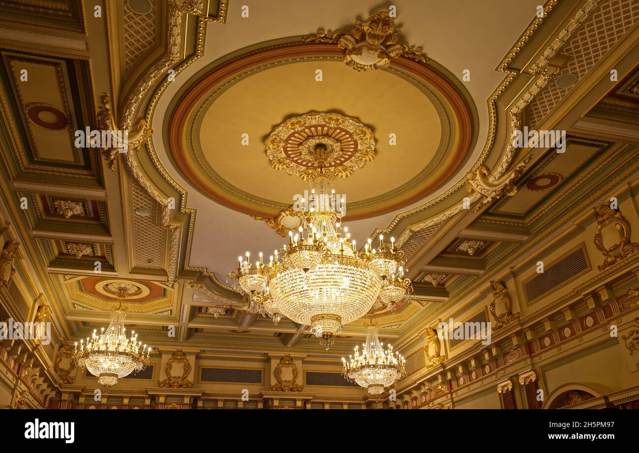 chandelier in the Mariinsky Palace Stock Photo