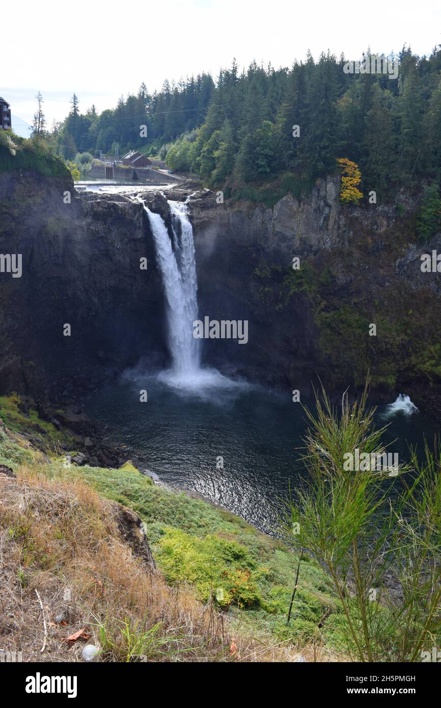 View of Snoqualmie Falls, Washington Stock Photo