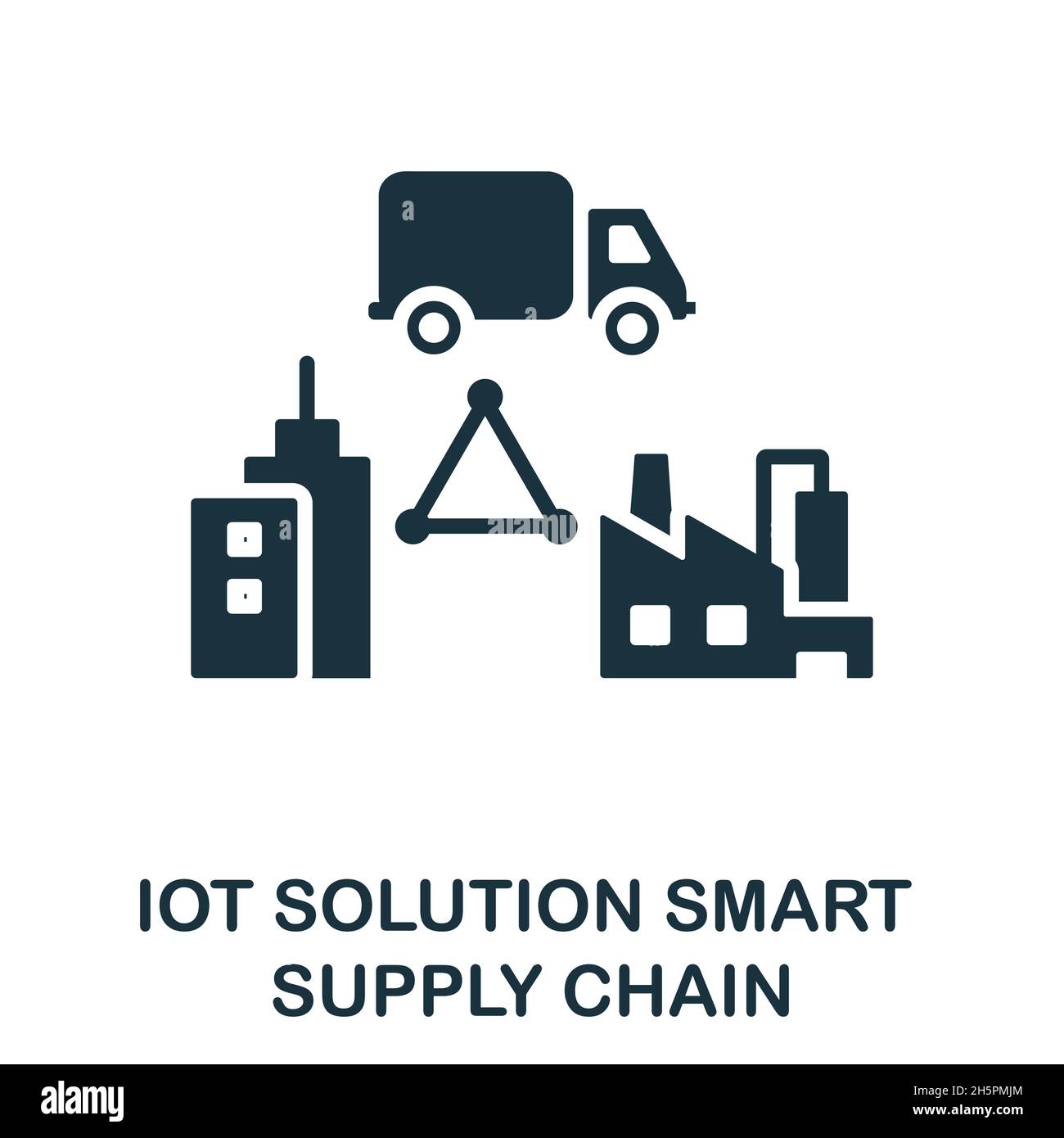 Smart Supply Chain icon. Monochrome sign from iot solution collection.  Creative Smart Supply Chain icon illustration for web design, infographics  and Stock Vector Image & Art - Alamy