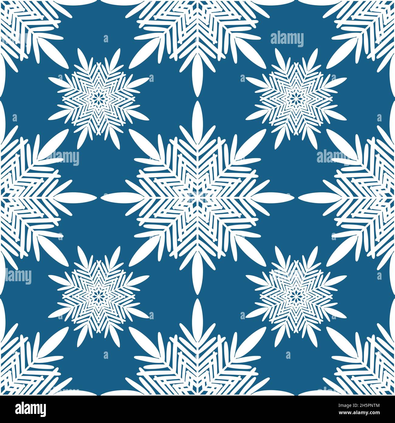 Seamless winter pattern with snowflakes for fabrics and textiles and ...