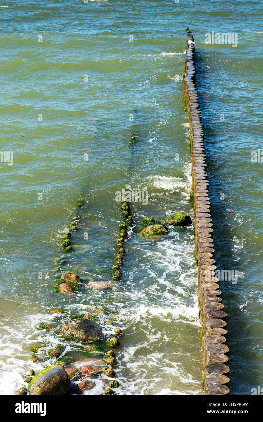 Top view breakwater made hi-res stock photography and images - Alamy