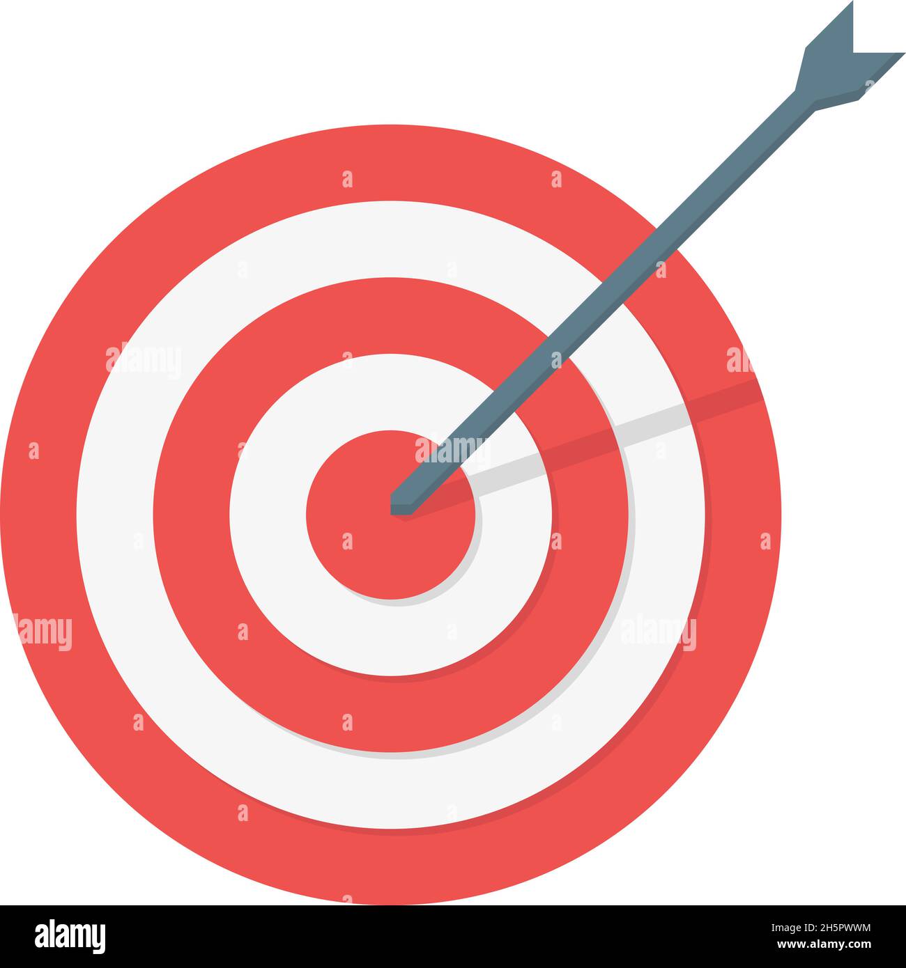 target arrow color icon in flat style, vector Stock Vector Image & Art ...