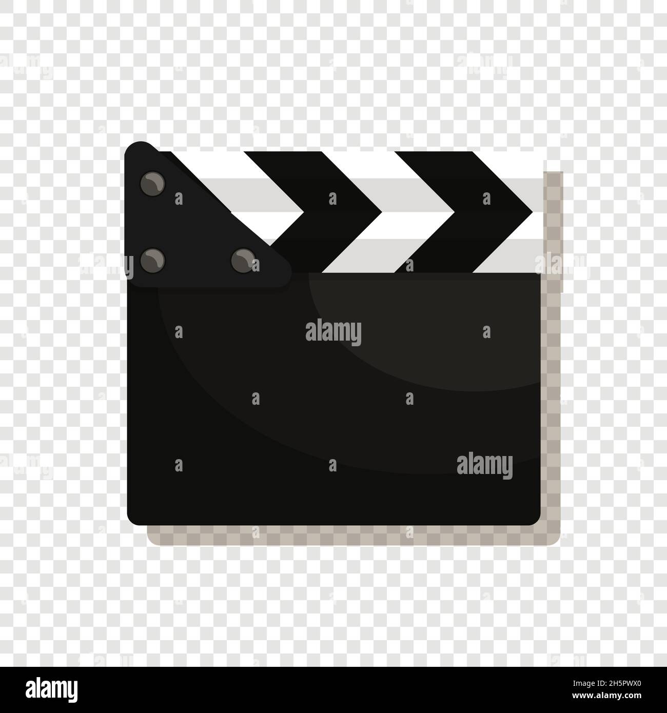 Movie clapper board open cinematography concept Vector Image