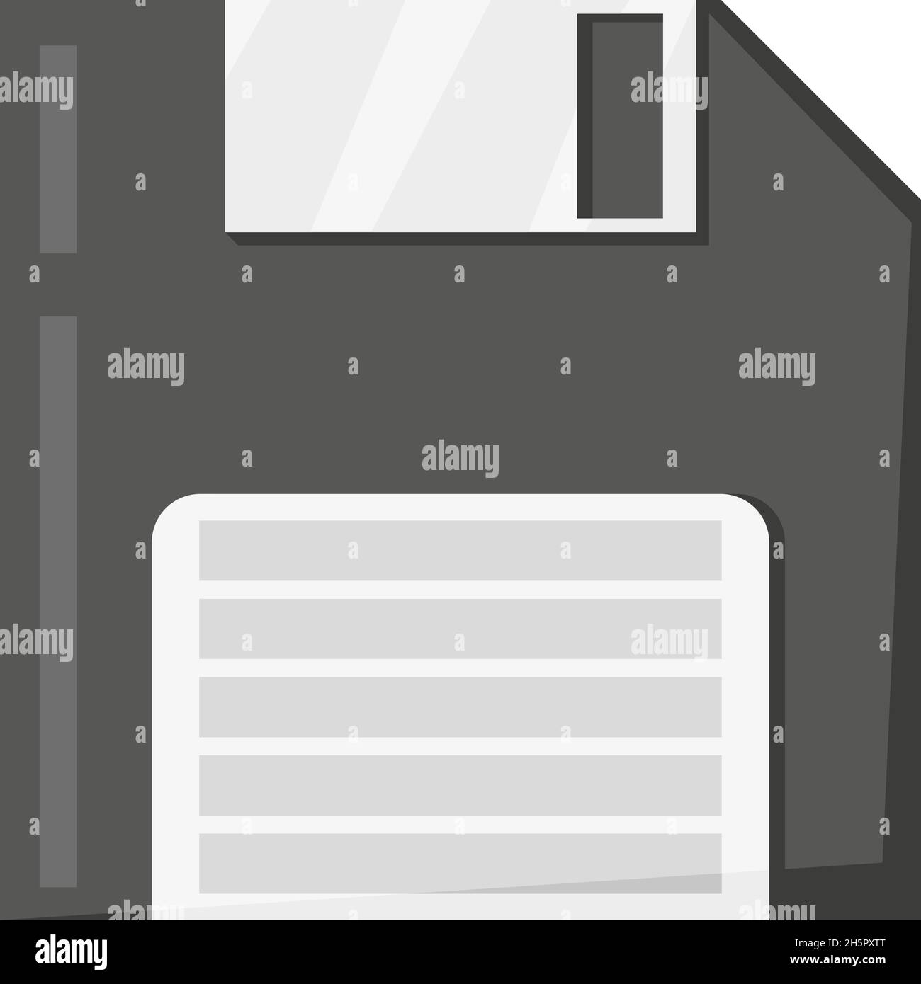 diskette, flexible disk in flat style, vector Stock Vector