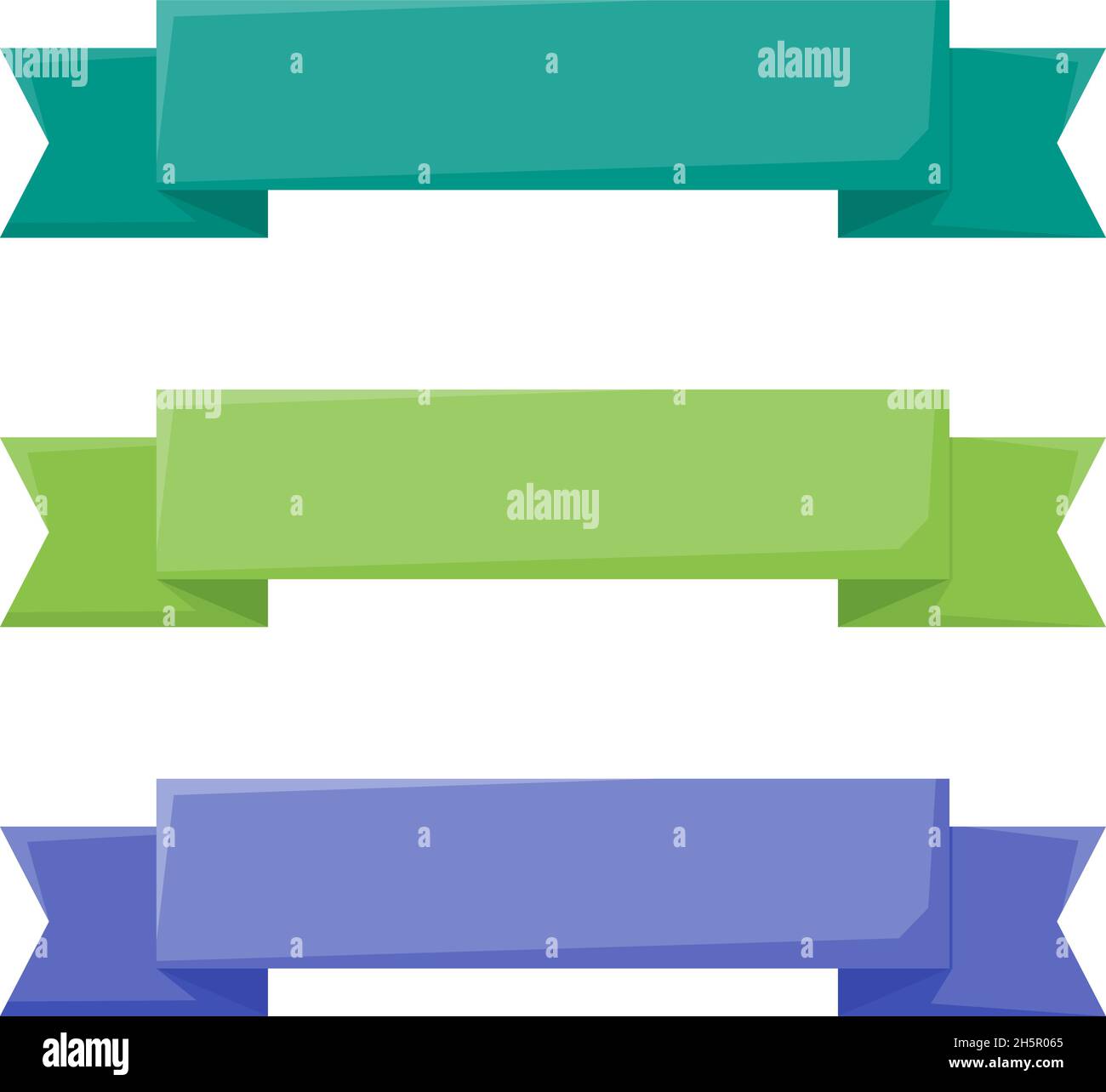 set of narrow ribbons with space for signature Stock Vector Image & Art ...