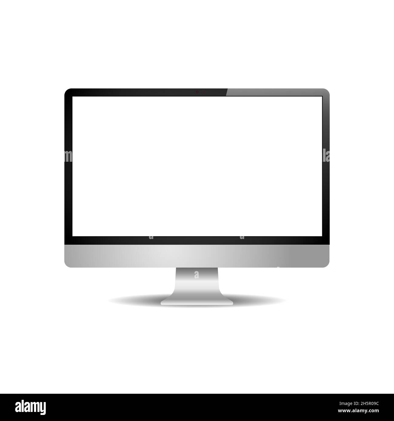 Computer vector realistic display monitor illustration, modern trendy ...