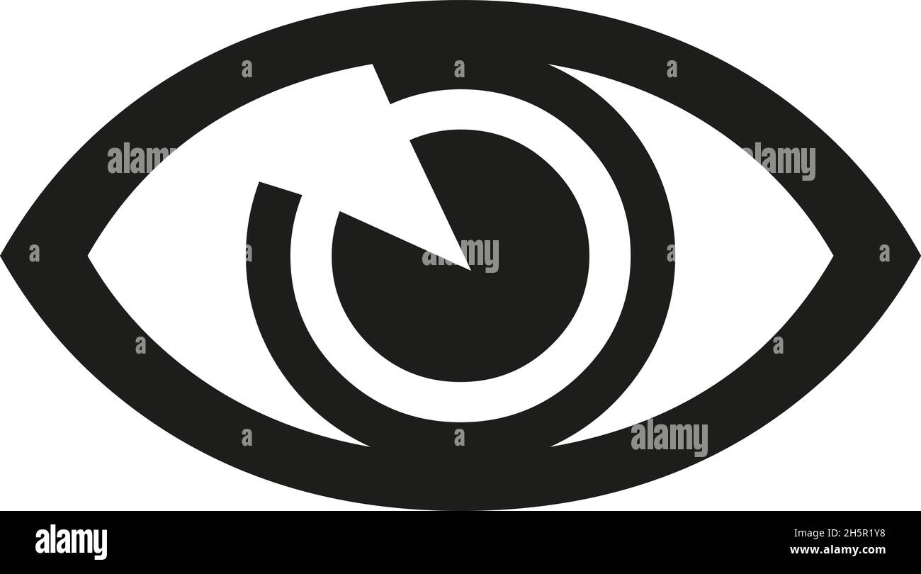 black eye icon on a white background, vector Stock Vector Image & Art ...