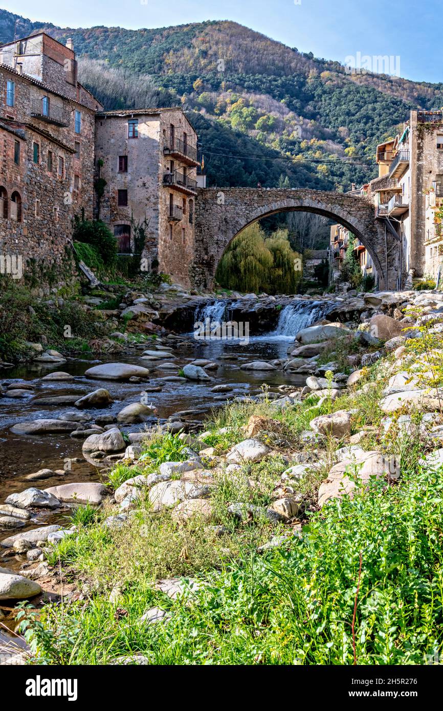 Osor, Guilleries, Montseny, la Selva, Girona, Catalonia, Spain. Stock Photo