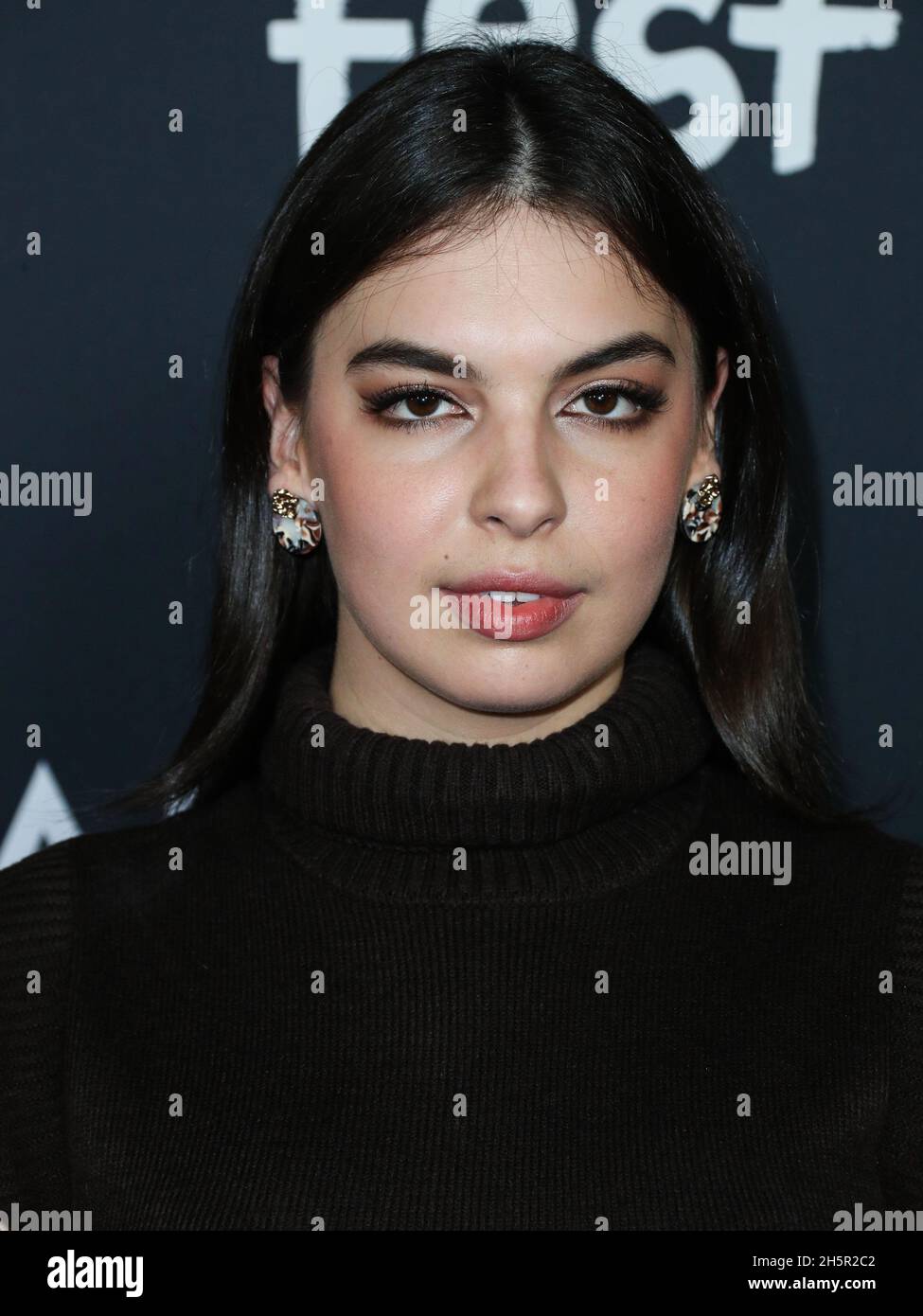 Hollywood, United States. 10th Nov, 2021. HOLLYWOOD, LOS ANGELES, CALIFORNIA, USA - NOVEMBER 10: Actress Isabella Gomez arrives at the 2021 AFI Fest - Opening Night Gala Premiere Of Netflix's 'tick, tick…BOOM!' held at the TCL Chinese Theatre IMAX on November 10, 2021 in Hollywood, Los Angeles, California, United States. (Photo by Xavier Collin/Image Press Agency/Sipa USA) Credit: Sipa USA/Alamy Live News Stock Photo