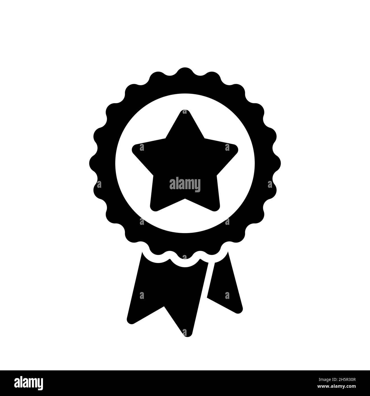 Star award vector icon, medal best flat quality reward premium symbol isolated illustation Stock Vector
