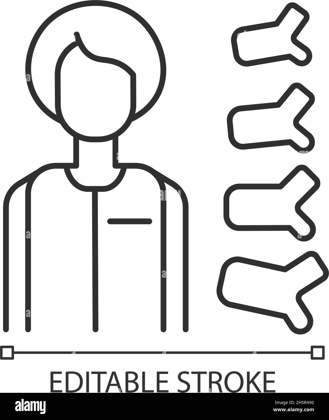Orthopedic doctor linear icon Stock Vector Image & Art - Alamy