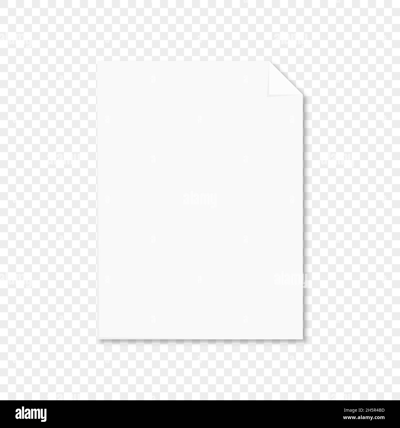 Curved sheet of paper Stock Vector Images - Alamy