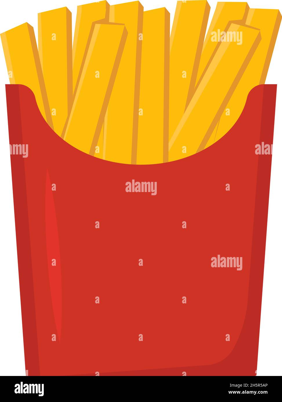 French Fries In A Paper Cup Stock Photo - Download Image Now - Bag