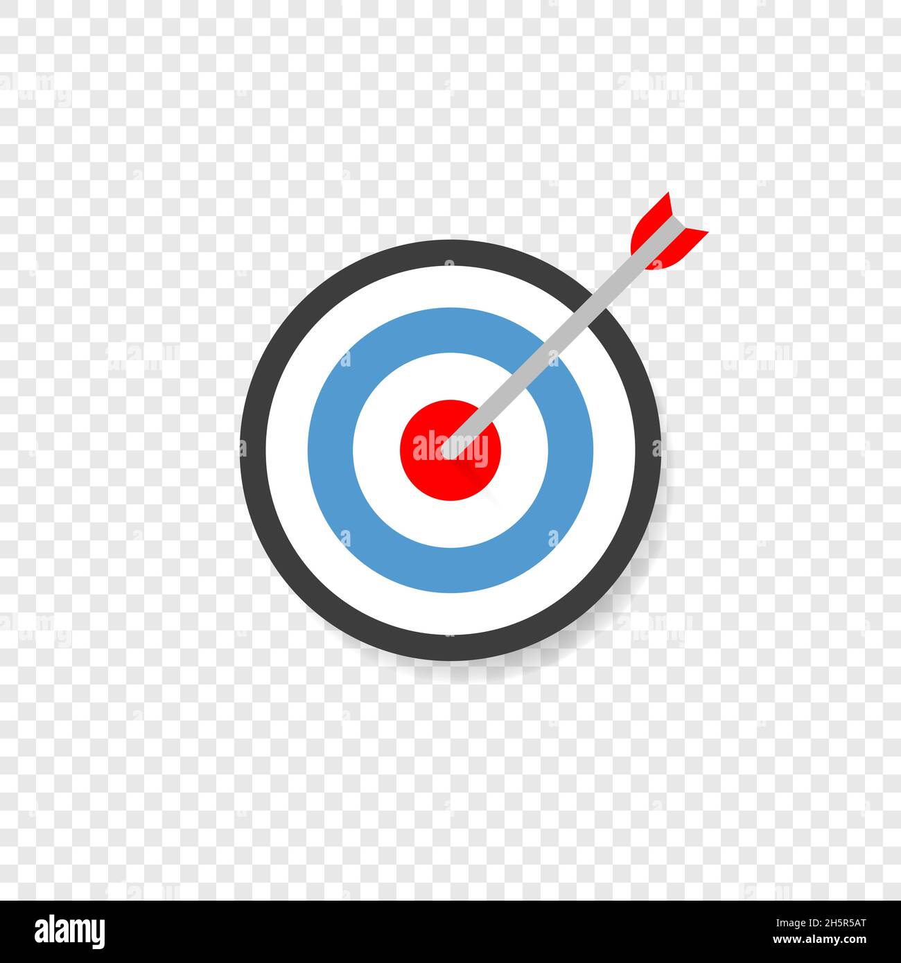 Target aiming vector flat perfection goal, arrow aim targeting concept