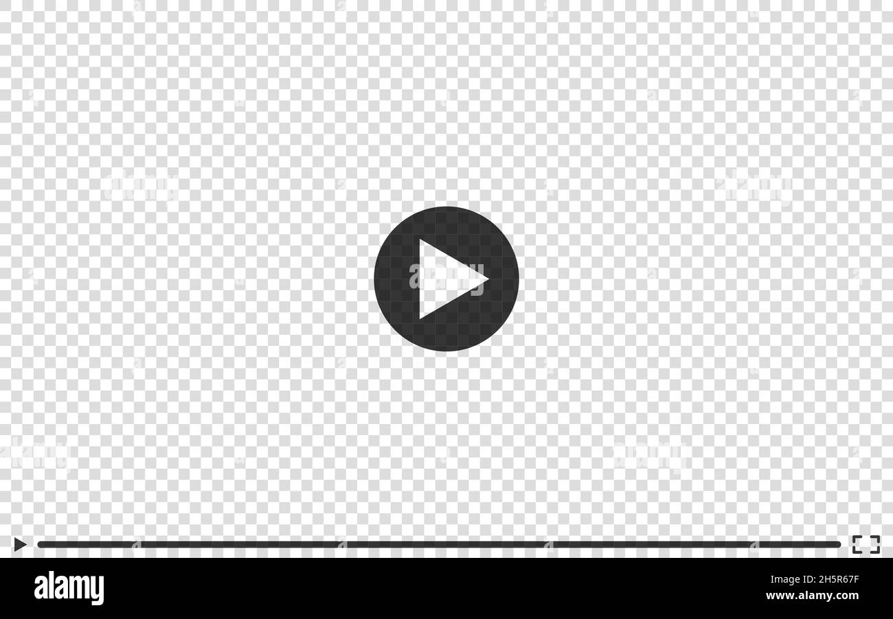 Video player transparent mockup background, vector play screen from  videoplayer illustration Stock Vector Image & Art - Alamy