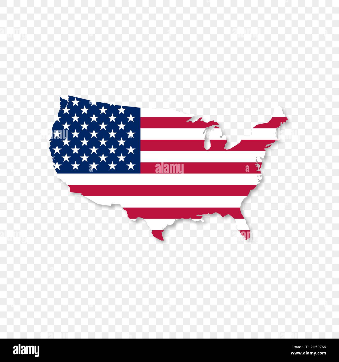 united states of america map and flag, vector Stock Vector Image & Art ...