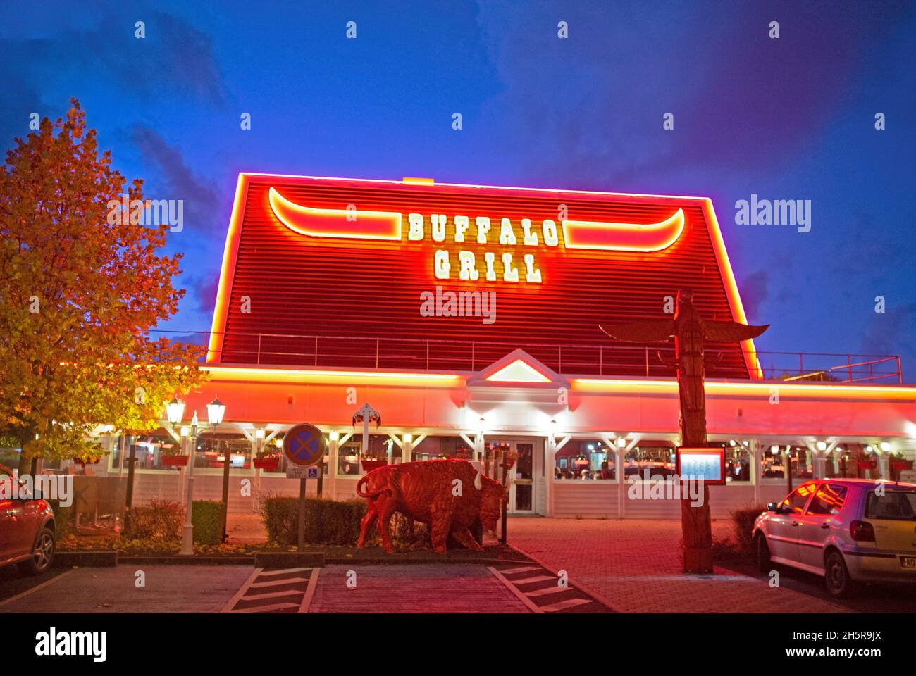 An American themed restaurant in France Stock Photo - Alamy