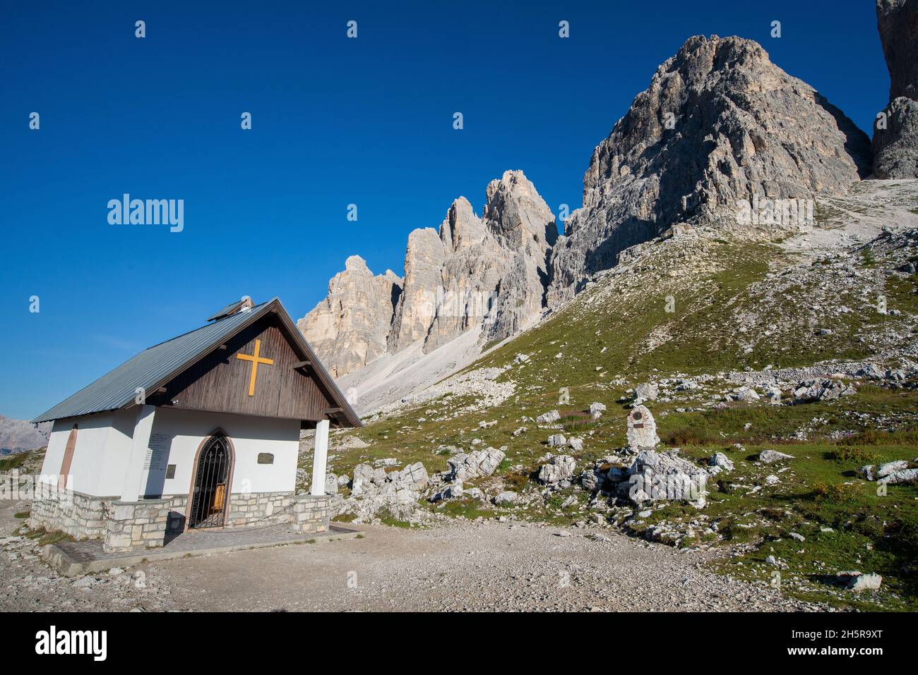 Cappella degli alpini, Italy Stock Photo
