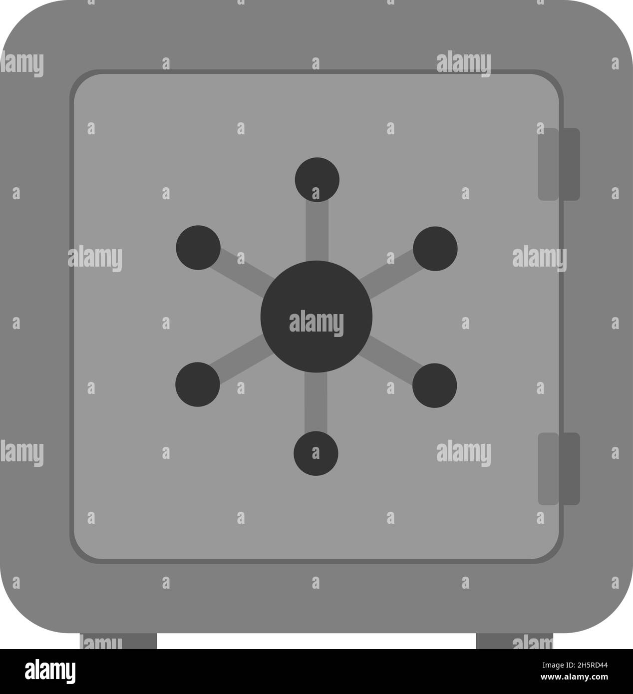 Flat illustration with safe. Money, finance banking illustration Stock ...