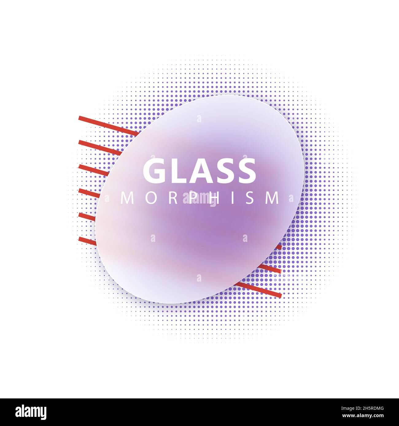 Glassmorphism vector concept glass Cut Out Stock Images & Pictures - Alamy