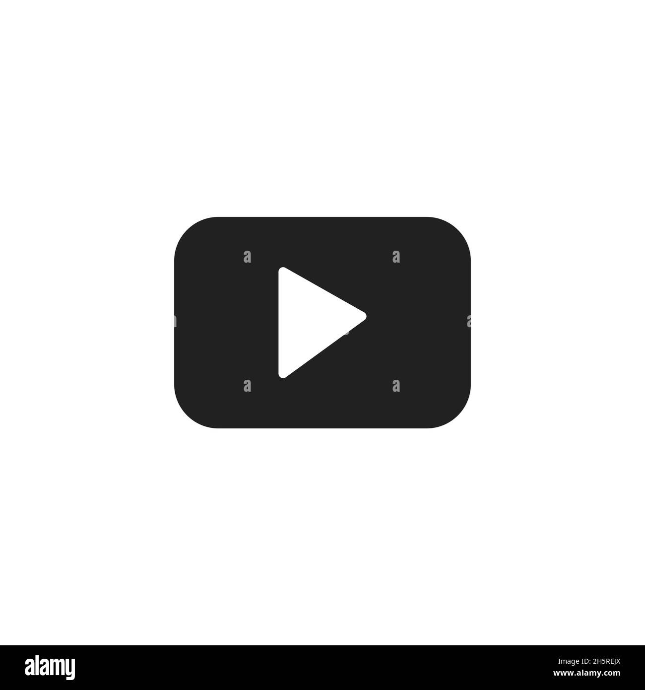Play button, great design for any purposes. Flat graphic design. Vector tv icon. Stock Vector