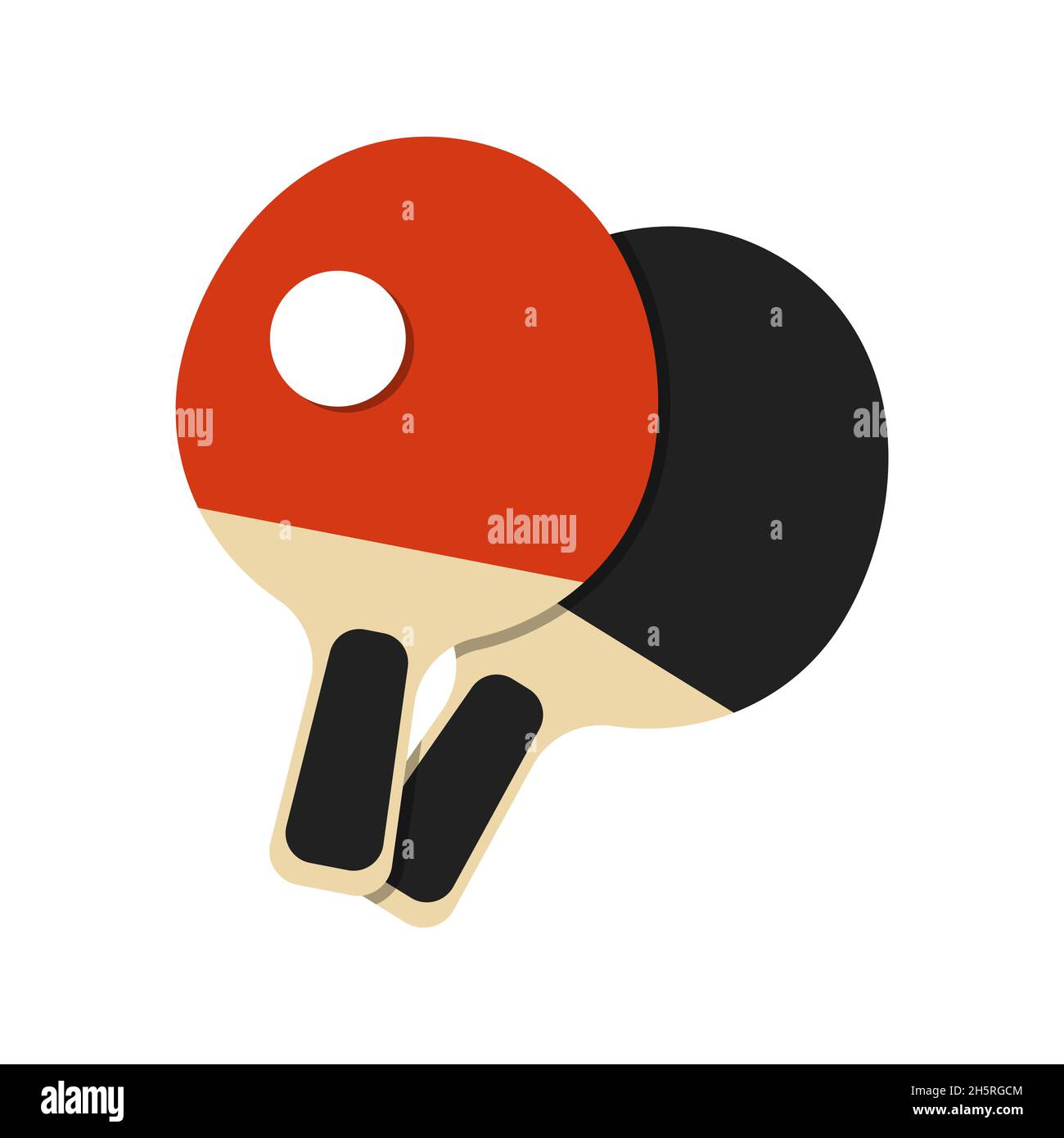 Pingpong or table tennis isolated icon sport game Vector Image