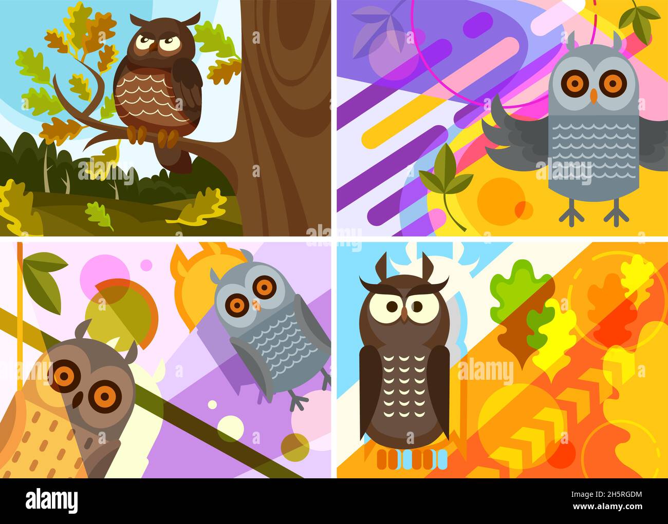 Tree in flat style Stock Vector Images Alamy