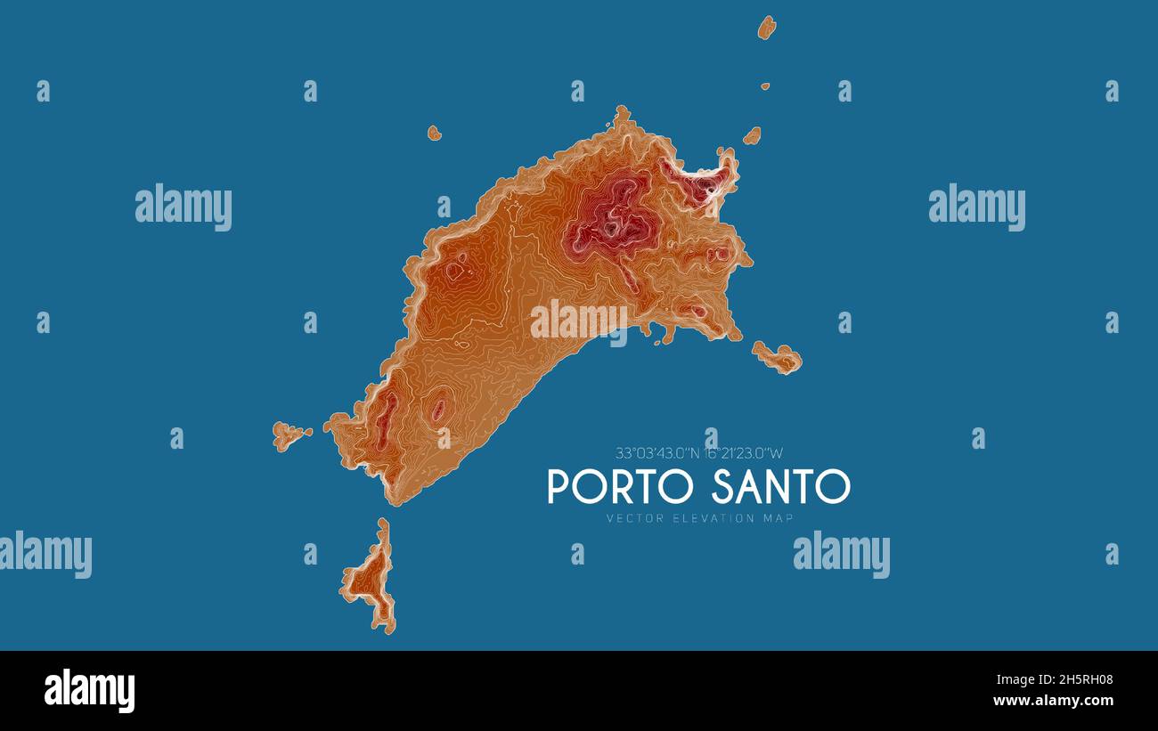 Detailed elevation map of Portugal with cities, Portugal