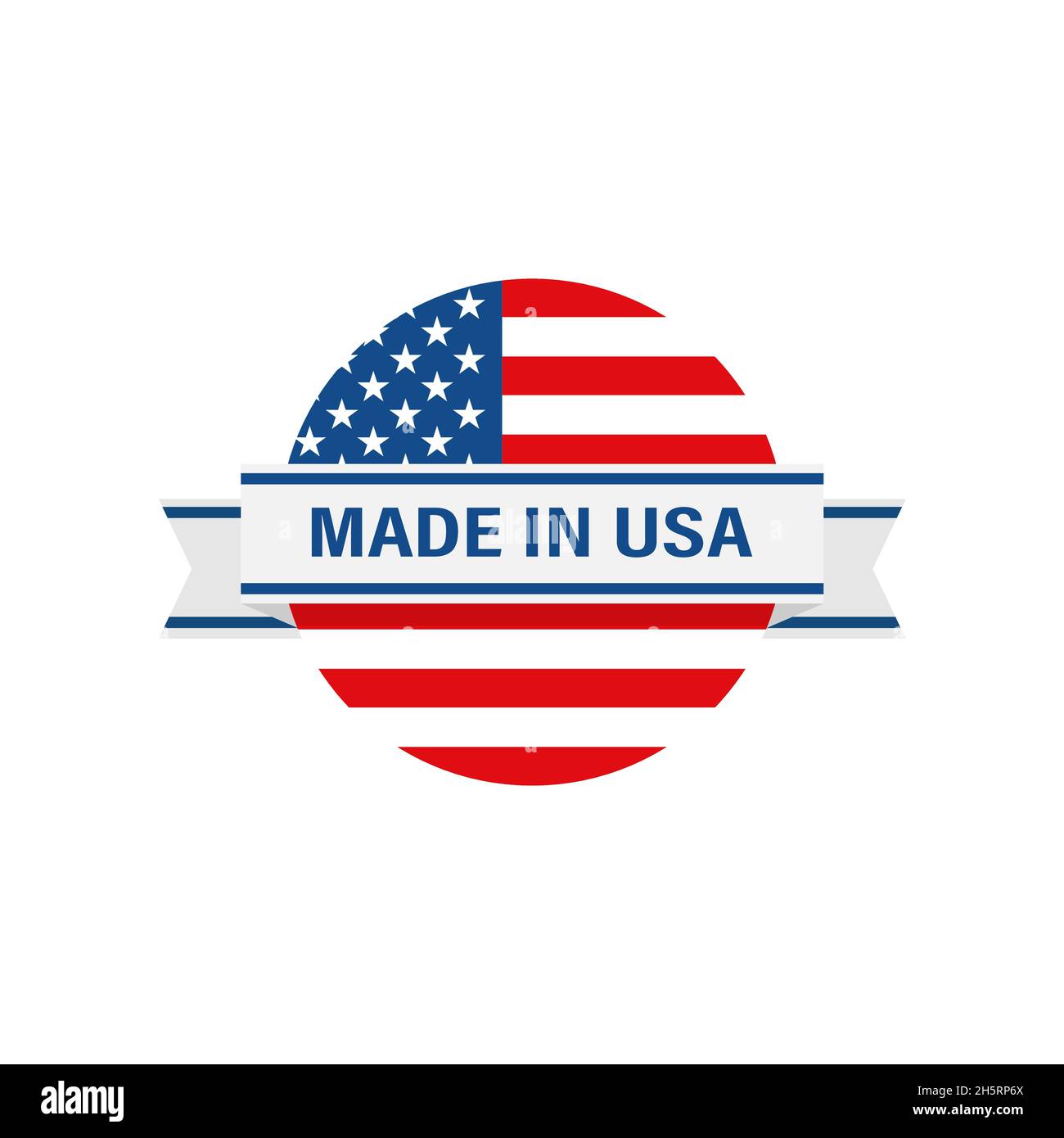Made in USA in modern flat style. Vector graphic illustration Stock ...