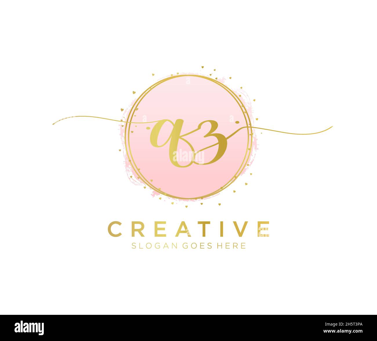 QZ feminine logo. Usable for Nature, Salon, Spa, Cosmetic and Beauty ...