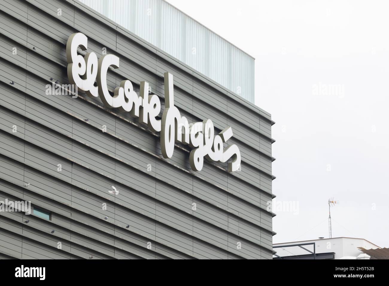 Madrid, Spain Nov 25, 2020 Logo of the El Corte Ingles clothing