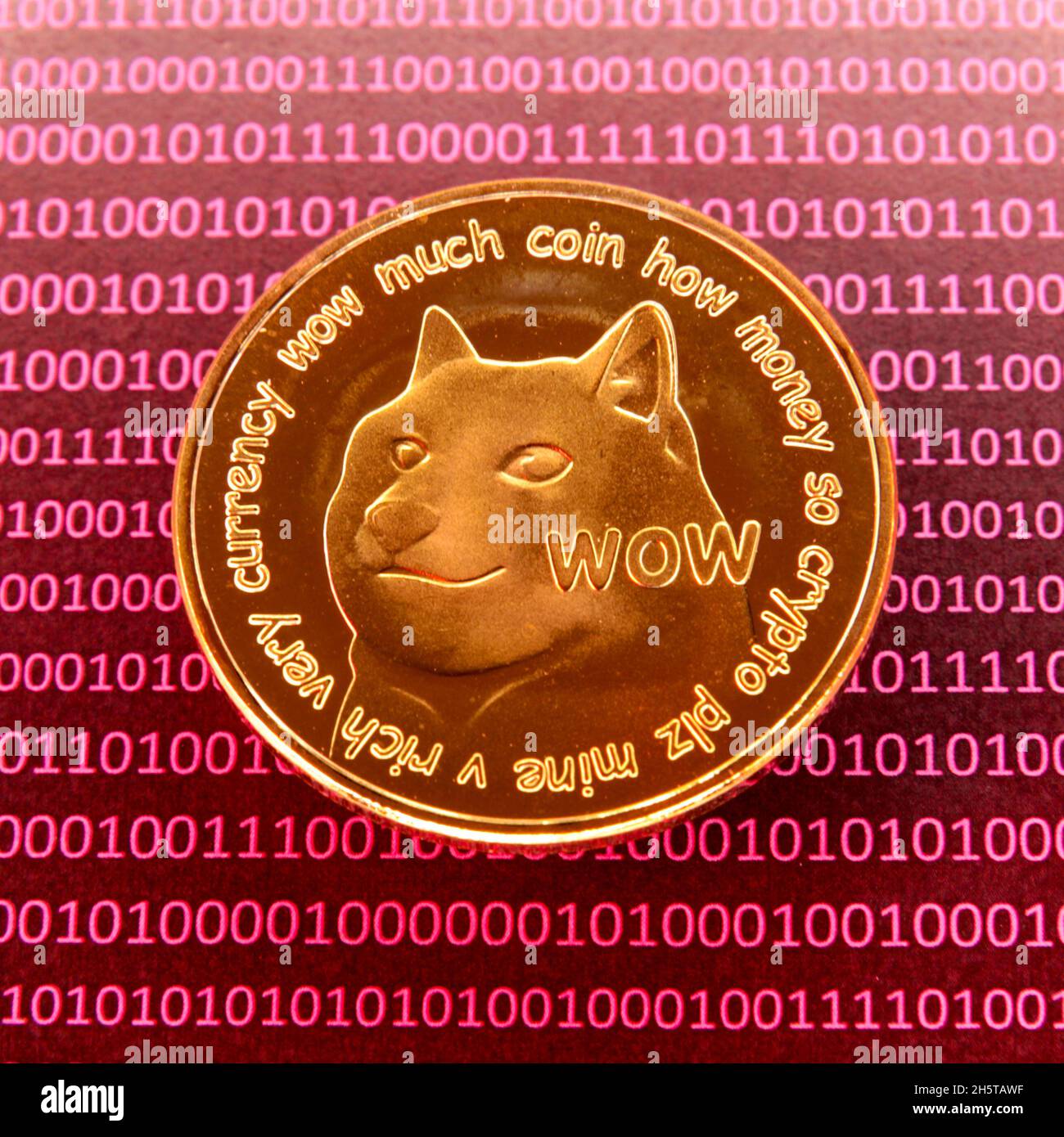 Dogecoin Doge coin digital crypto currency Stock Photo Alamy