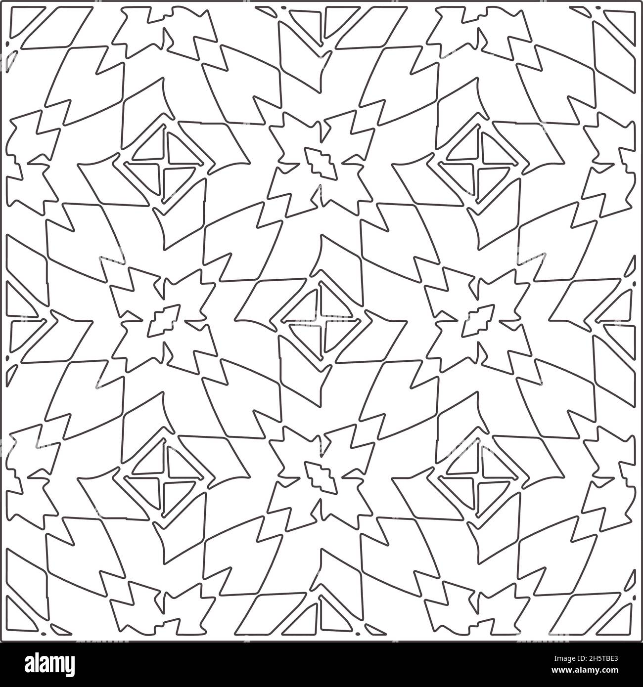Repeating geometric tiles from striped elements.Modern geometric ...