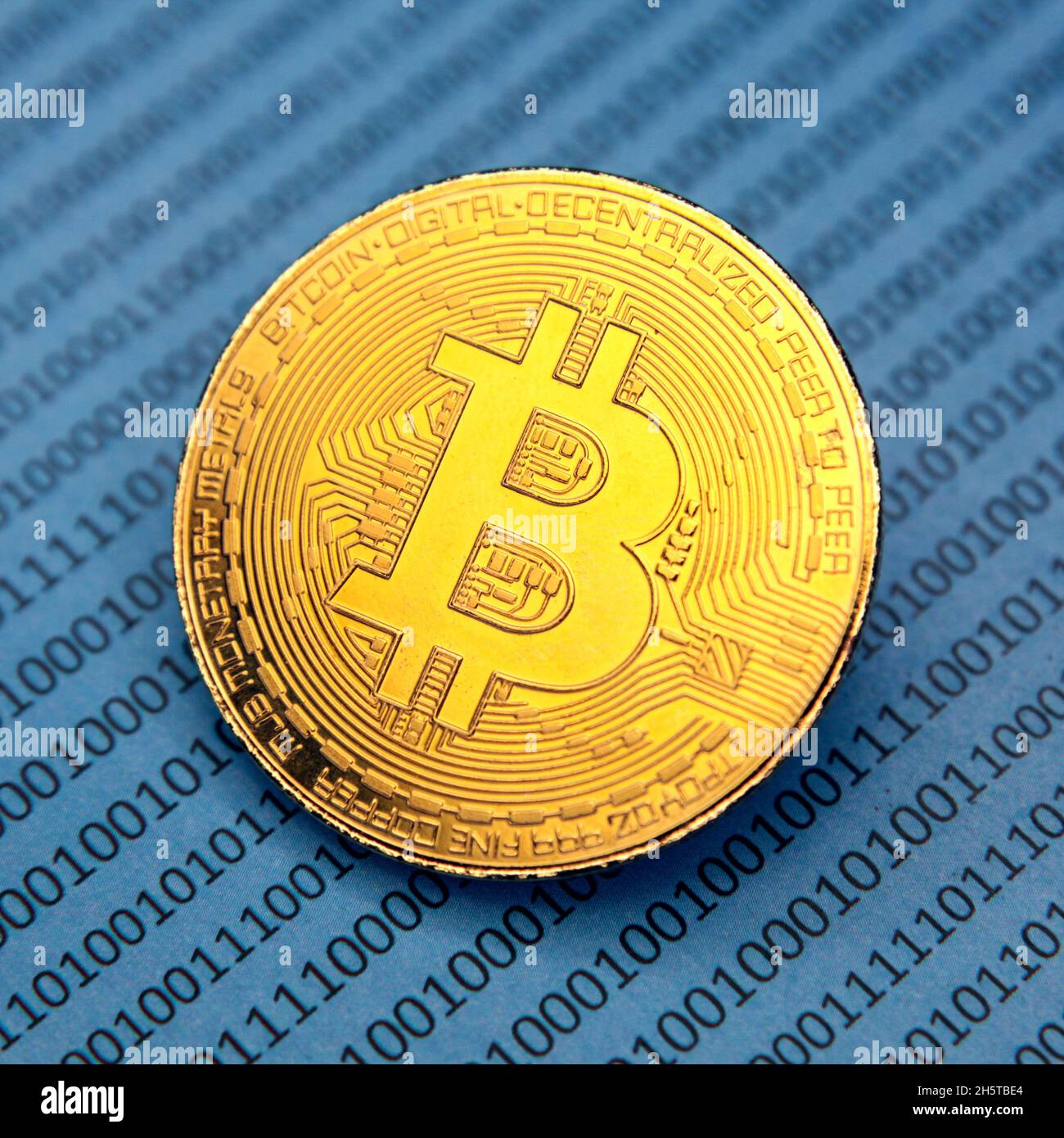 Bitcoin BTC coin digital crypto currency Stock Photo - Alamy