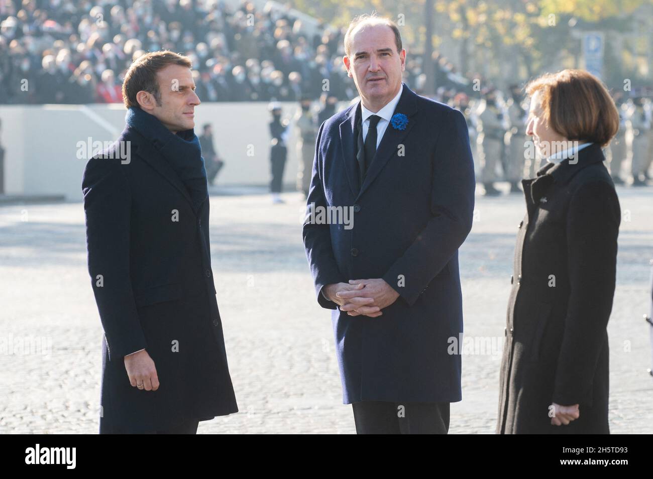 Paris, France. 11th Nov, 2021. Emmanuel Macron And Jean Castex Attends ...