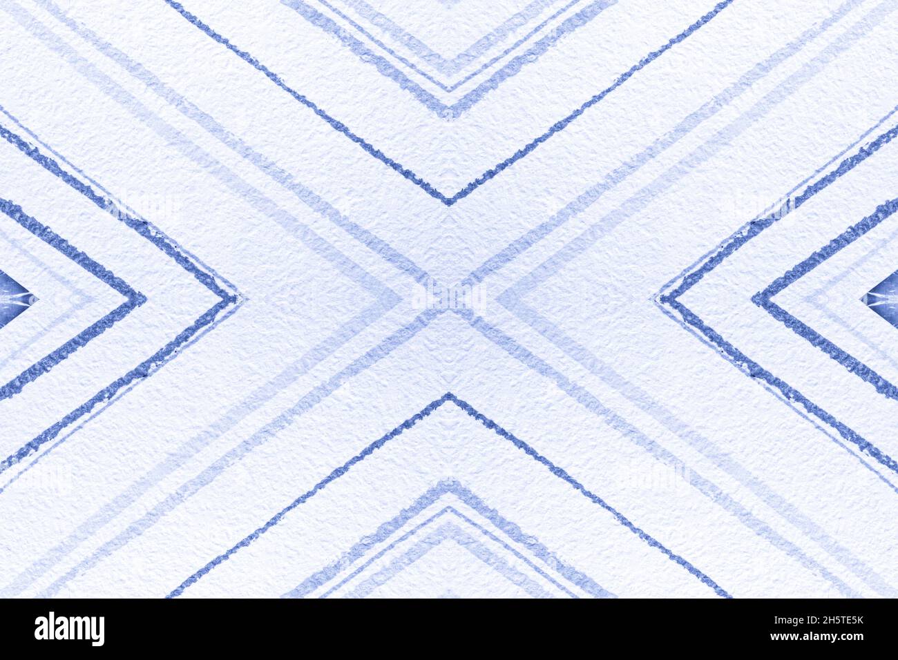 Seamless Geometric Zig Zags Pattern. Painted Stock Photo