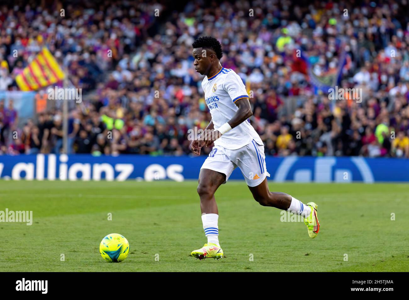 BARCELONA OCT 24 Vinicius Junior In Action During The La Liga Match 