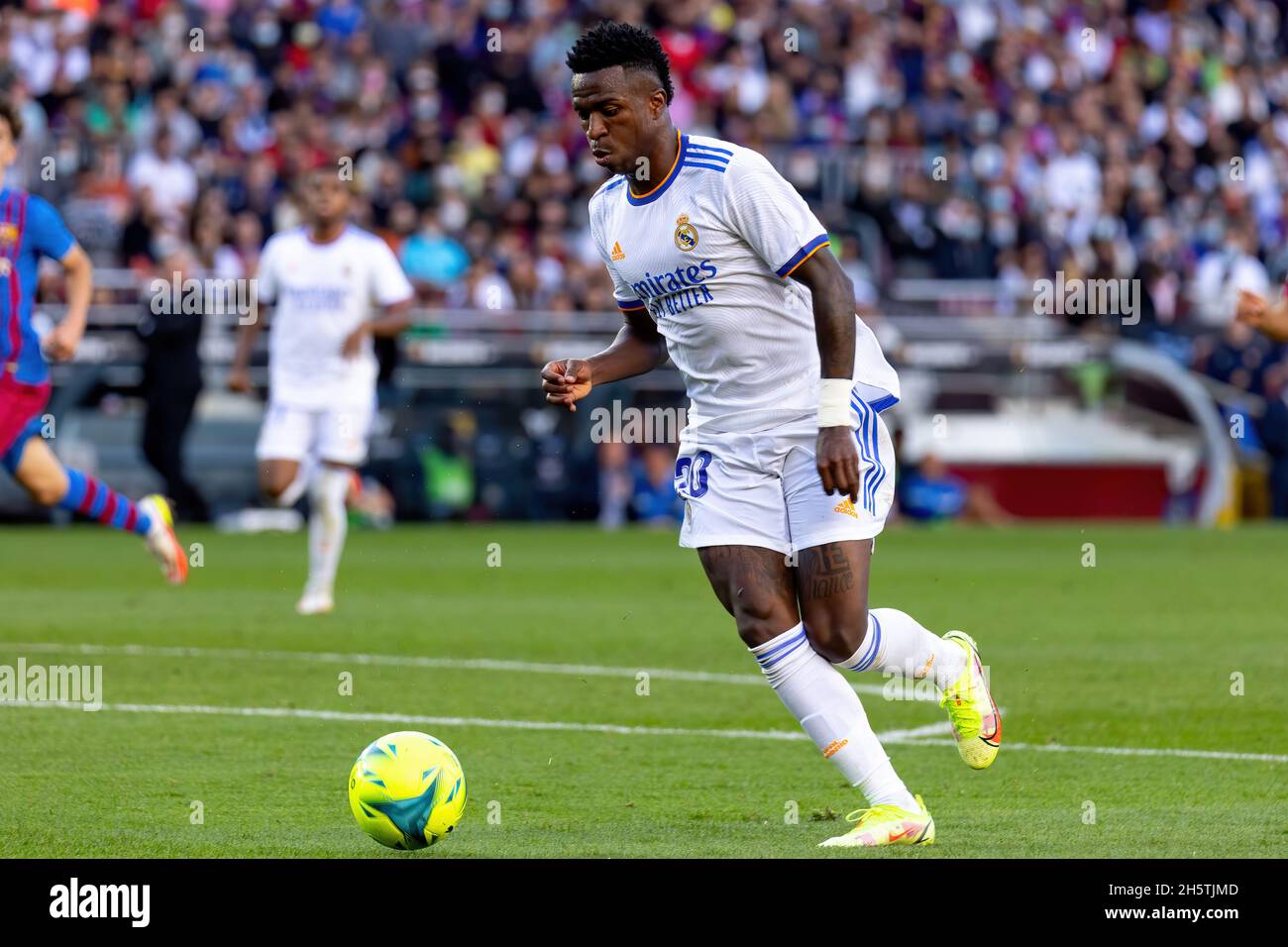 BARCELONA OCT 24 Vinicius Junior In Action During The La Liga Match 