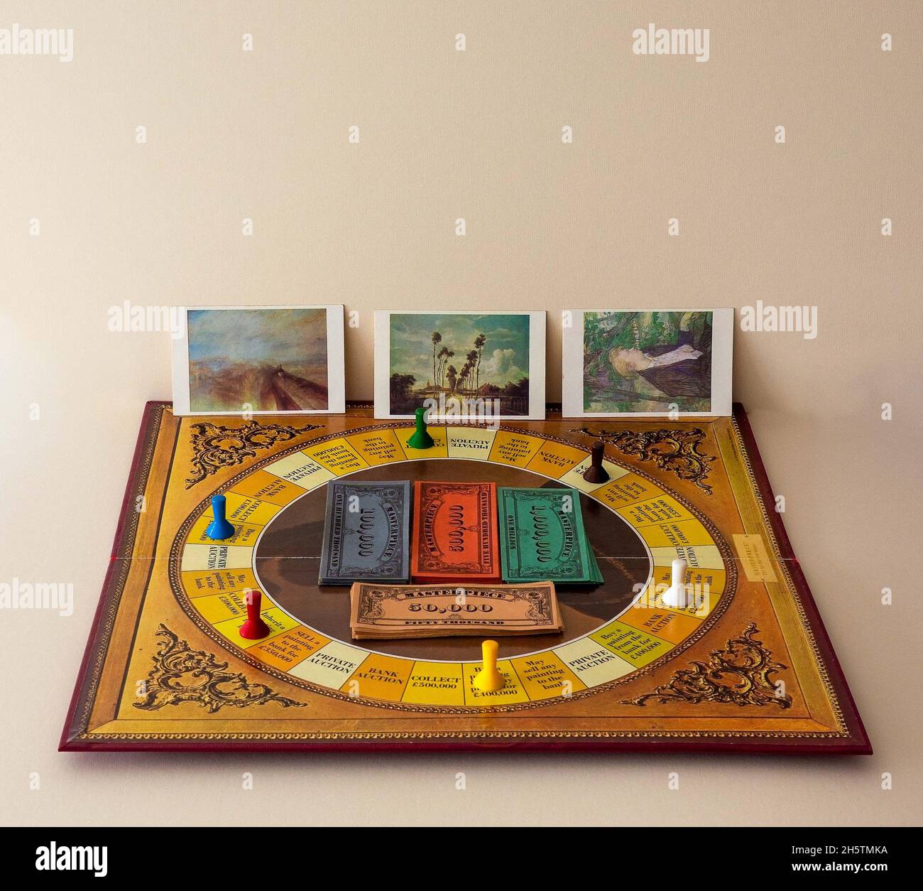 Masterpiece board game by Parker company from the 1970's Stock Photo