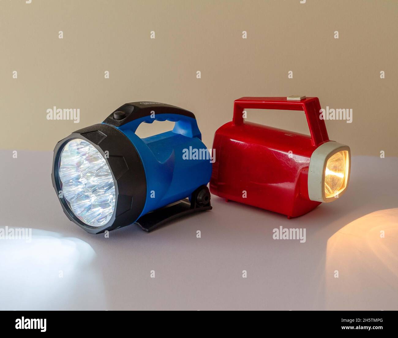 Torches from the twentieth and 21st centaury Stock Photo