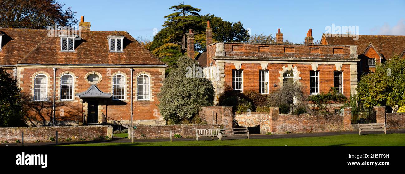 Houses on Choristers Square, Cathedral Close, Salisbury, Wiltshire