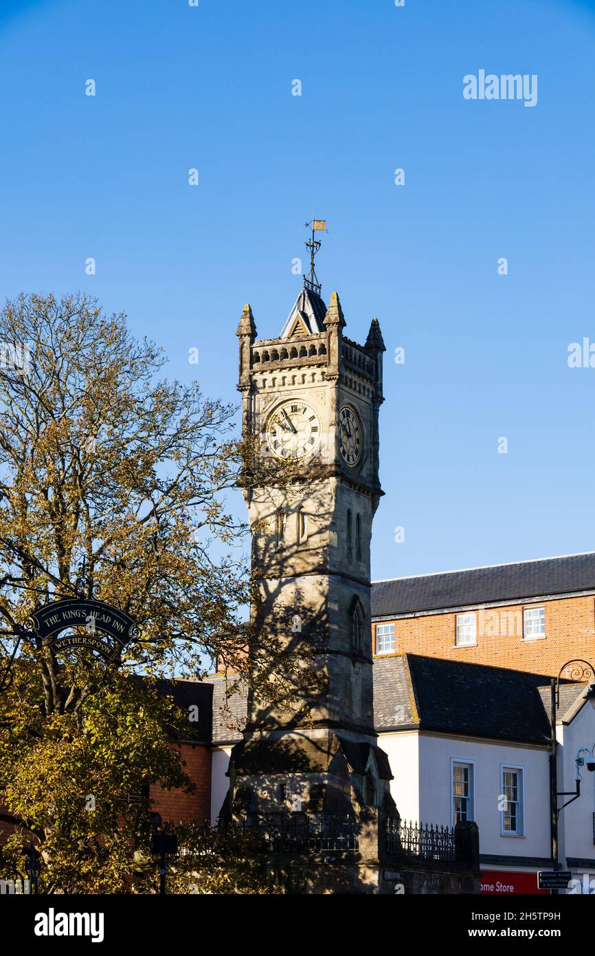 The Clock Tower, Little Ben, Salisbury, Wiltshire, England Stock Photo