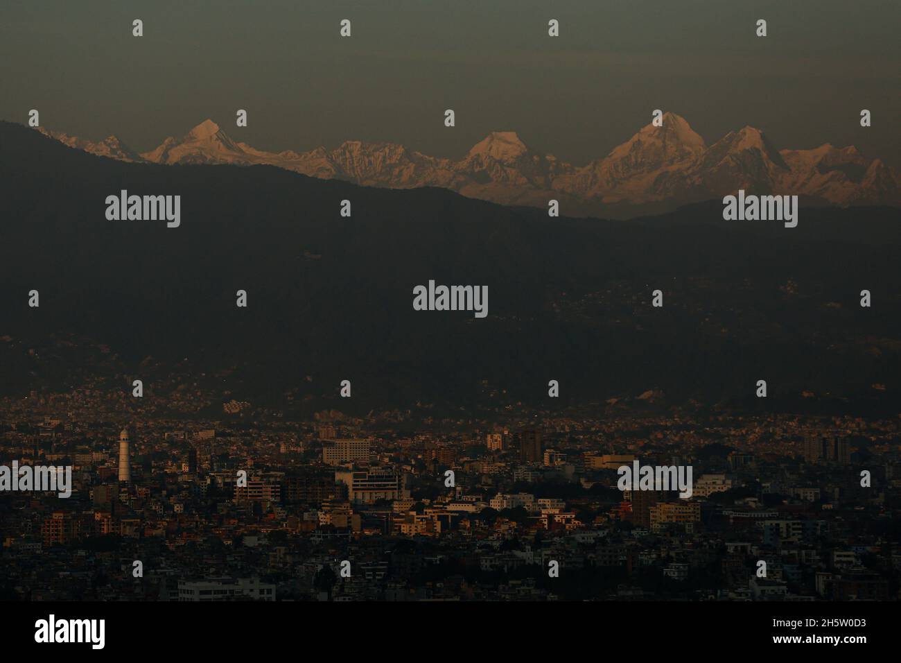 Kathmandu, Bagmati, Nepal. 11th Nov, 2021. Langtang Range is pictured