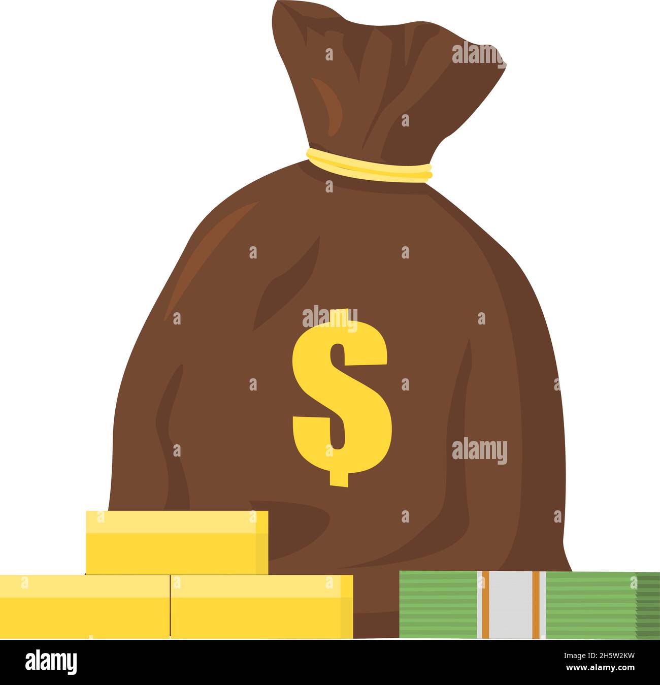 money-bag-bill-gold-stock-vector-images-alamy