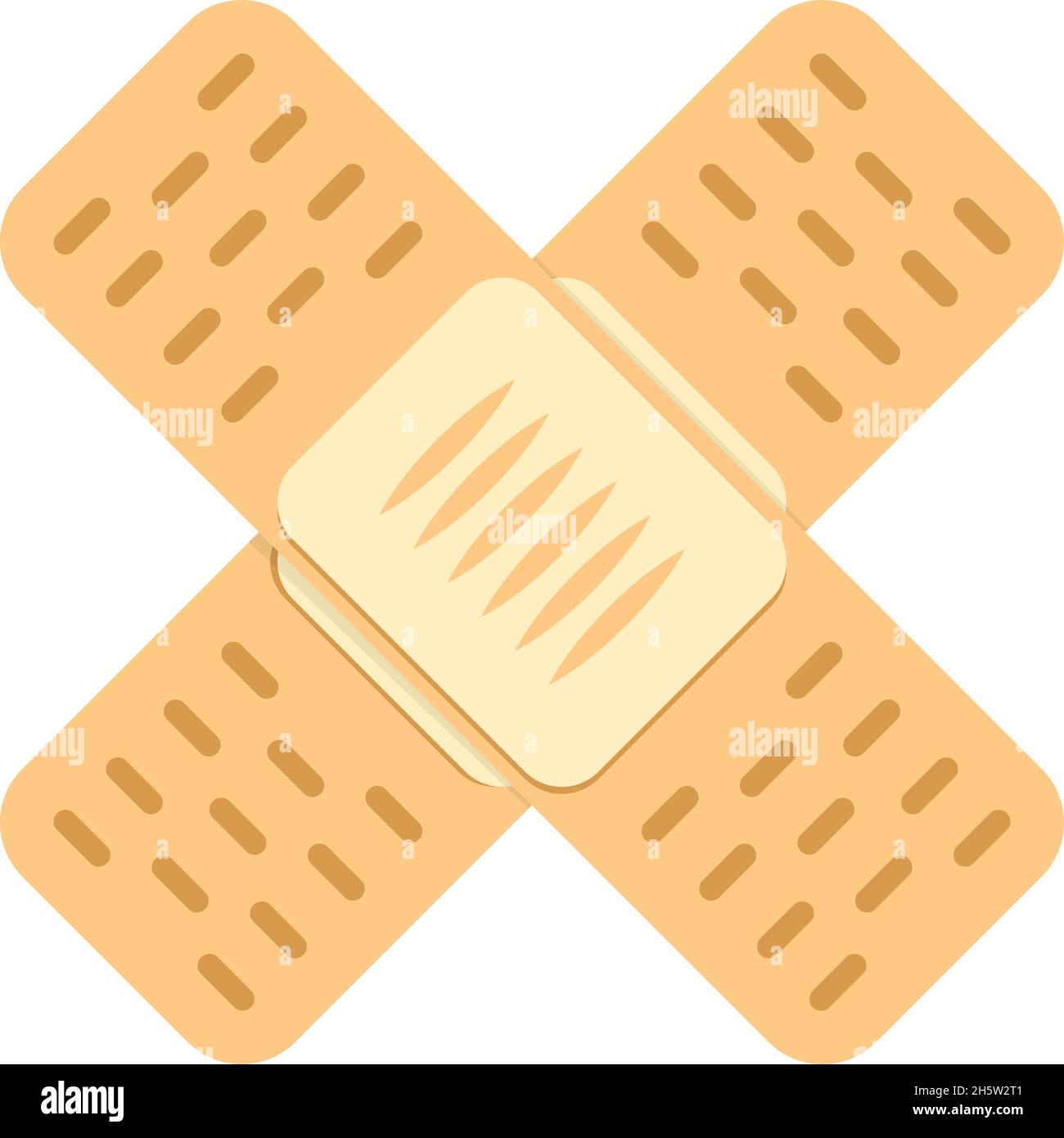 first aid plaster in vector flat style, illustration Stock Vector