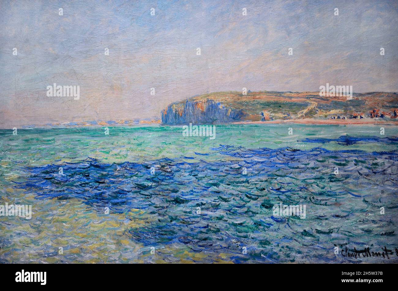 Claude Monet (1840-1926). French Impressionist painter. Shadows on the Sea. The Cliffs at Pourville, 1882. Oil on canvas. Ny Carlsberg Glyptotek. Copenhagen, Denmark. Stock Photo